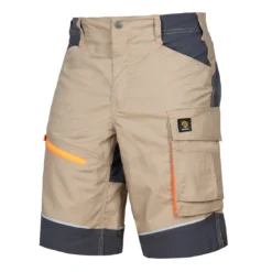 Spodenki robocze PROCERA LIDO do pracy ochronne robocze wytrzymałe mocne elastyczne rozciągliwe bhp sklep system internetowy na lato letnie dla pracowników khaki beżowe