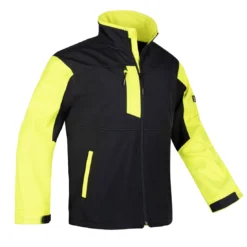 Softshell roboczy PROCERA IMPERIAL do pracy ochronny roboczy kurtka lekka wiatrówka bez kaptura dla pracowników bhp sklep system internetowy czarna żółta