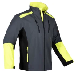Softshell roboczy PROCERA STRATOS do pracy ochronny lekki wygodny dla pracowników odzież robocza bhp sklep system internetowy szary czarny żółty